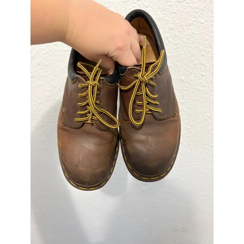 Vintage Doc Martens Dr. Martens Oxfords Made in England Brown Leather